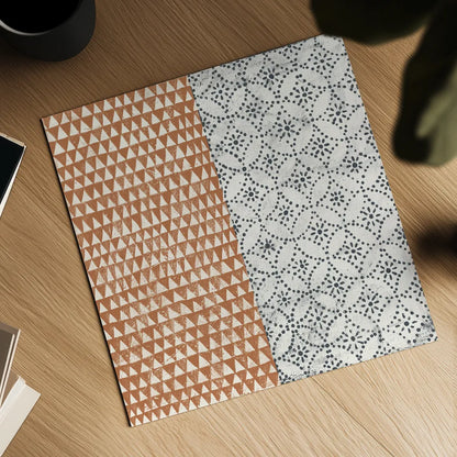 Maki Tile IV by Kathrine Lovell. Shown as a detailed flat fine art print, highlighting archival giclee quality. Available as an archival giclee rolled canvas, fine art paper, or poster print. SKU 55281a.