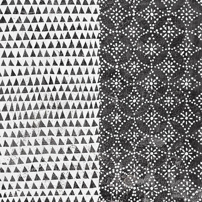 Maki Tile IV BW by Kathrine Lovell. SKU 25404a. Archival Giclee Fine art print for wall decor.