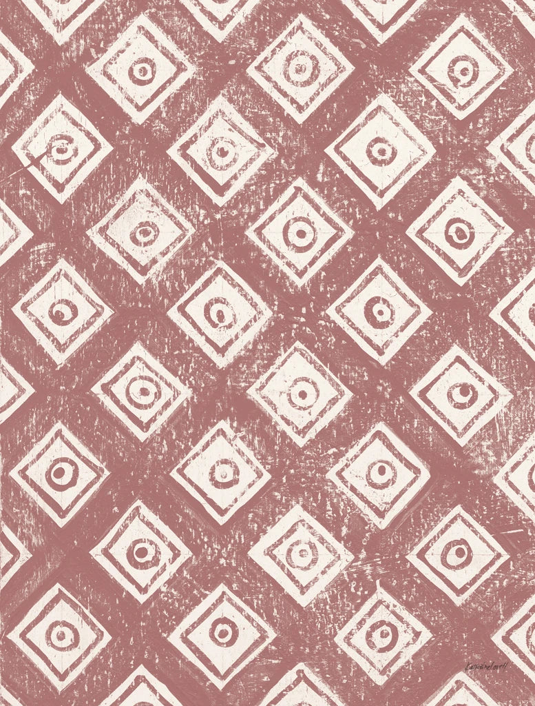 Maki Tile Panel II Crop I Rose by Kathrine Lovell