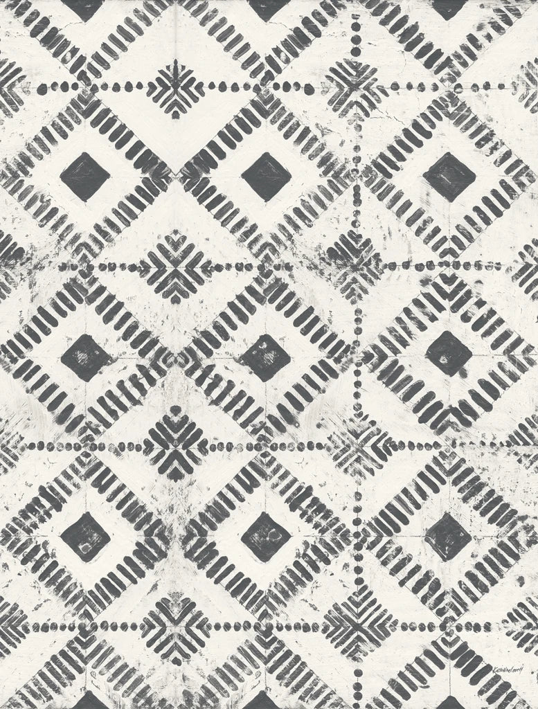 Maki Tile Panel II Crop III Gray by Kathrine Lovell