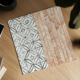 Maki Tile VII by Kathrine Lovell. Shown as a detailed flat fine art print, highlighting archival giclee quality. Available as an archival giclee rolled canvas, fine art paper, or poster print. SKU 55283a.