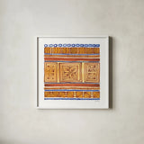 Mix and Match I by Kathrine Lovell. Shown in a crisp white glass frame for a clean and minimalist style. Available as an archival giclee rolled canvas, fine art paper, or poster print. SKU 84975a.