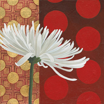 Morning Chrysanthemum I by Kathrine Lovell. SKU 28128a. Archival Giclee Fine art print for wall decor.