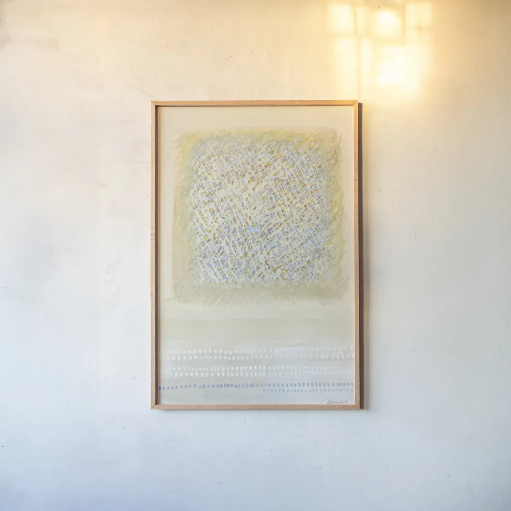 No Signal by Kathrine Lovell. shown as a paper print in a natural frame. Available as a archival giclee rolled canvas, fine art paper, or poster print. SKU 77879h.