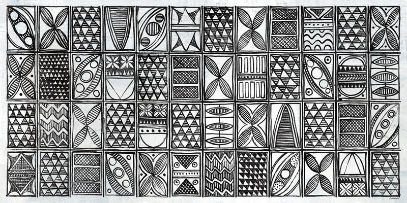 Patterns of the Amazon I BW by Kathrine Lovell