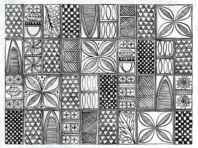 Patterns of the Amazon II BW by Kathrine Lovell