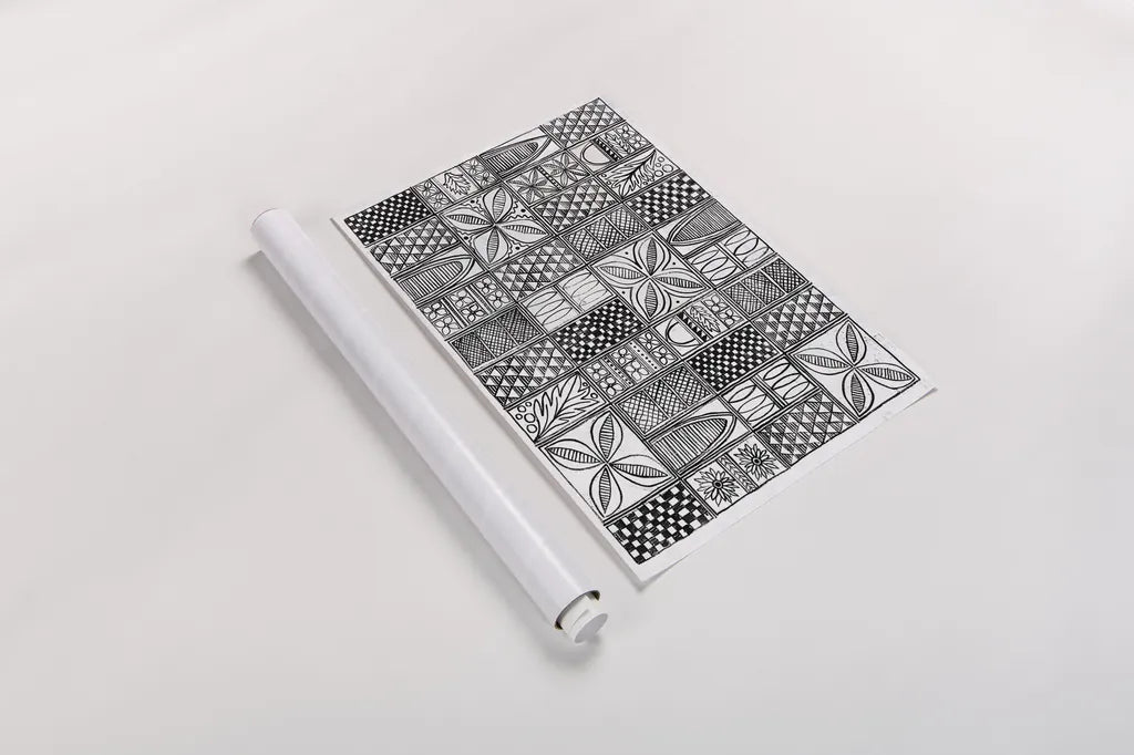 Patterns of the Amazon II BW by Kathrine Lovell. shown as a rolled paper print. Available as archival giclee rolled canvas, fine art paper, or poster print. SKU 32714i.