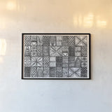 Patterns of the Amazon II BW by Kathrine Lovell. shown as a paper print in a black flame. Available as a archival giclee rolled canvas, fine art paper, or poster print. SKU 32714i.