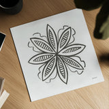 Patterns of the Amazon Icon I by Kathrine Lovell. Shown as a detailed flat fine art print, highlighting archival giclee quality. Available as an archival giclee rolled canvas, fine art paper, or poster print. SKU 37104a.