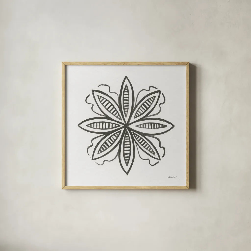 Patterns of the Amazon Icon I by Kathrine Lovell. Shown in a natural wood glass frame for a timeless modern aesthetic. Available as an archival giclee rolled canvas, fine art paper, or poster print. SKU 37104a.