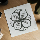 Patterns of the Amazon Icon II by Kathrine Lovell. Shown as a detailed flat fine art print, highlighting archival giclee quality. Available as an archival giclee rolled canvas, fine art paper, or poster print. SKU 37105a.