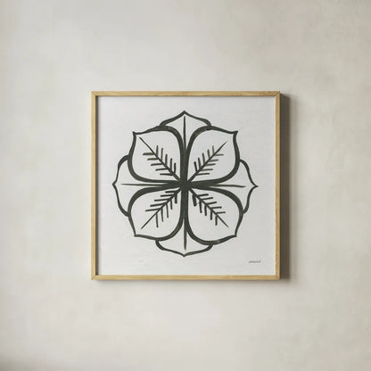 Patterns of the Amazon Icon II by Kathrine Lovell. Shown in a natural wood glass frame for a timeless modern aesthetic. Available as an archival giclee rolled canvas, fine art paper, or poster print. SKU 37105a.