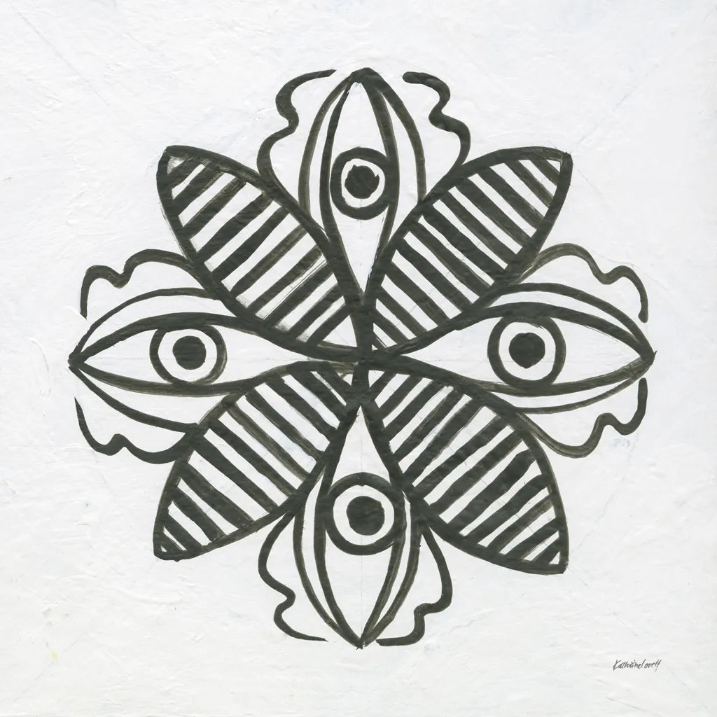 Patterns of the Amazon Icon III by Kathrine Lovell. SKU 37106a. Archival Giclee Fine art print for wall decor.