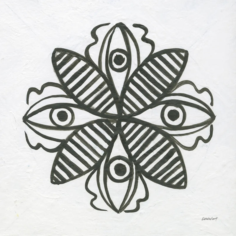 Patterns of the Amazon Icon III by Kathrine Lovell. SKU 37106a. Archival Giclee Fine art print for wall decor.