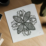 Patterns of the Amazon Icon III by Kathrine Lovell. Shown as a detailed flat fine art print, highlighting archival giclee quality. Available as an archival giclee rolled canvas, fine art paper, or poster print. SKU 37106a.