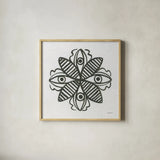 Patterns of the Amazon Icon III by Kathrine Lovell. Shown in a natural wood glass frame for a timeless modern aesthetic. Available as an archival giclee rolled canvas, fine art paper, or poster print. SKU 37106a.