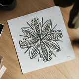 Patterns of the Amazon Icon IV by Kathrine Lovell. Shown as a detailed flat fine art print, highlighting archival giclee quality. Available as an archival giclee rolled canvas, fine art paper, or poster print. SKU 37107a.