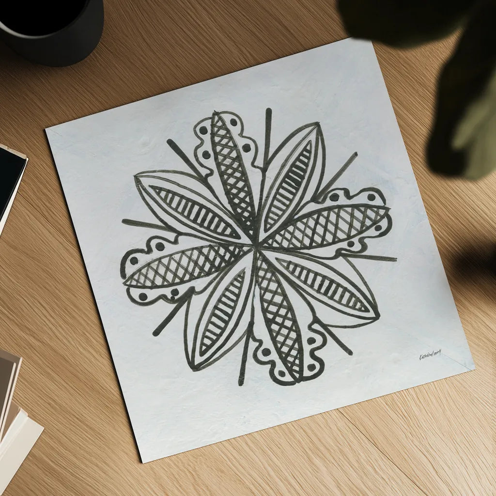 Patterns of the Amazon Icon IV by Kathrine Lovell. Shown as a detailed flat fine art print, highlighting archival giclee quality. Available as an archival giclee rolled canvas, fine art paper, or poster print. SKU 37107a.