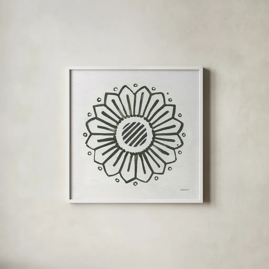 Patterns of the Amazon Icon IX by Kathrine Lovell. Shown in a crisp white glass frame for a clean and minimalist style. Available as an archival giclee rolled canvas, fine art paper, or poster print. SKU 37112a.