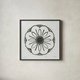 Patterns of the Amazon Icon V by Kathrine Lovell. Shown in a sleek black glass frame for a contemporary gallery look. Available as an archival giclee rolled canvas, fine art paper, or poster print. SKU 37108a.
