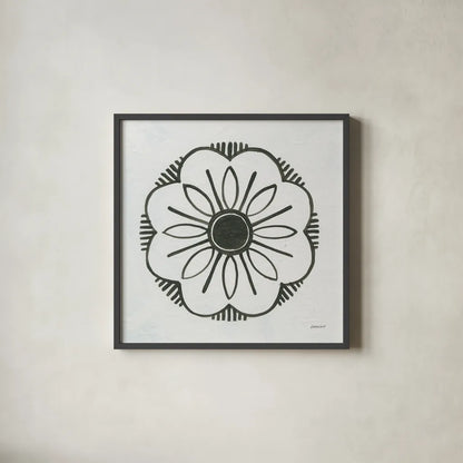 Patterns of the Amazon Icon V by Kathrine Lovell. Shown in a sleek black glass frame for a contemporary gallery look. Available as an archival giclee rolled canvas, fine art paper, or poster print. SKU 37108a.