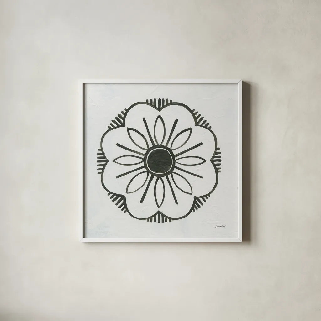 Patterns of the Amazon Icon V by Kathrine Lovell. Shown in a crisp white glass frame for a clean and minimalist style. Available as an archival giclee rolled canvas, fine art paper, or poster print. SKU 37108a.