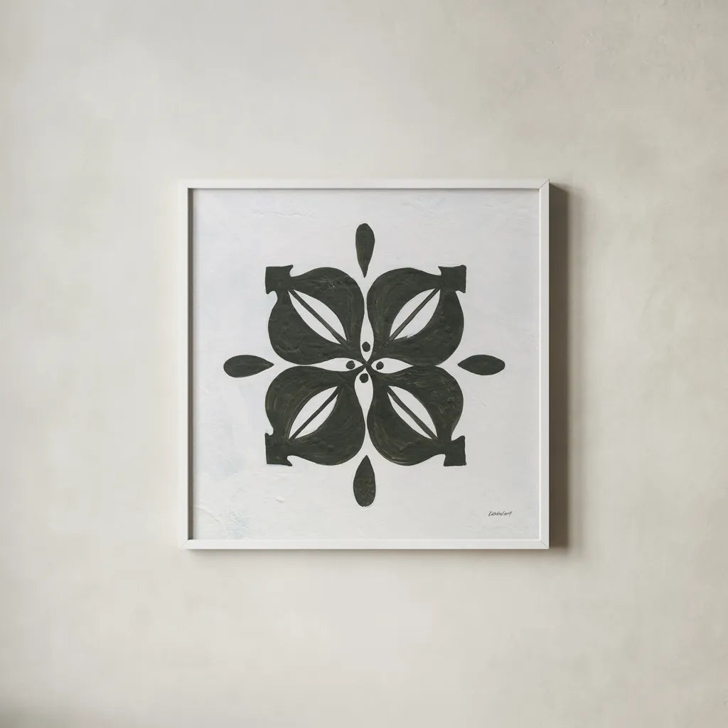 Patterns of the Amazon Icon VI by Kathrine Lovell. Shown in a crisp white glass frame for a clean and minimalist style. Available as an archival giclee rolled canvas, fine art paper, or poster print. SKU 37109a.