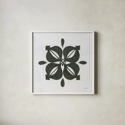 Patterns of the Amazon Icon VI by Kathrine Lovell. Shown in a crisp white glass frame for a clean and minimalist style. Available as an archival giclee rolled canvas, fine art paper, or poster print. SKU 37109a.