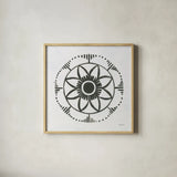 Patterns of the Amazon Icon VII by Kathrine Lovell. Shown in a natural wood glass frame for a timeless modern aesthetic. Available as an archival giclee rolled canvas, fine art paper, or poster print. SKU 37110a.