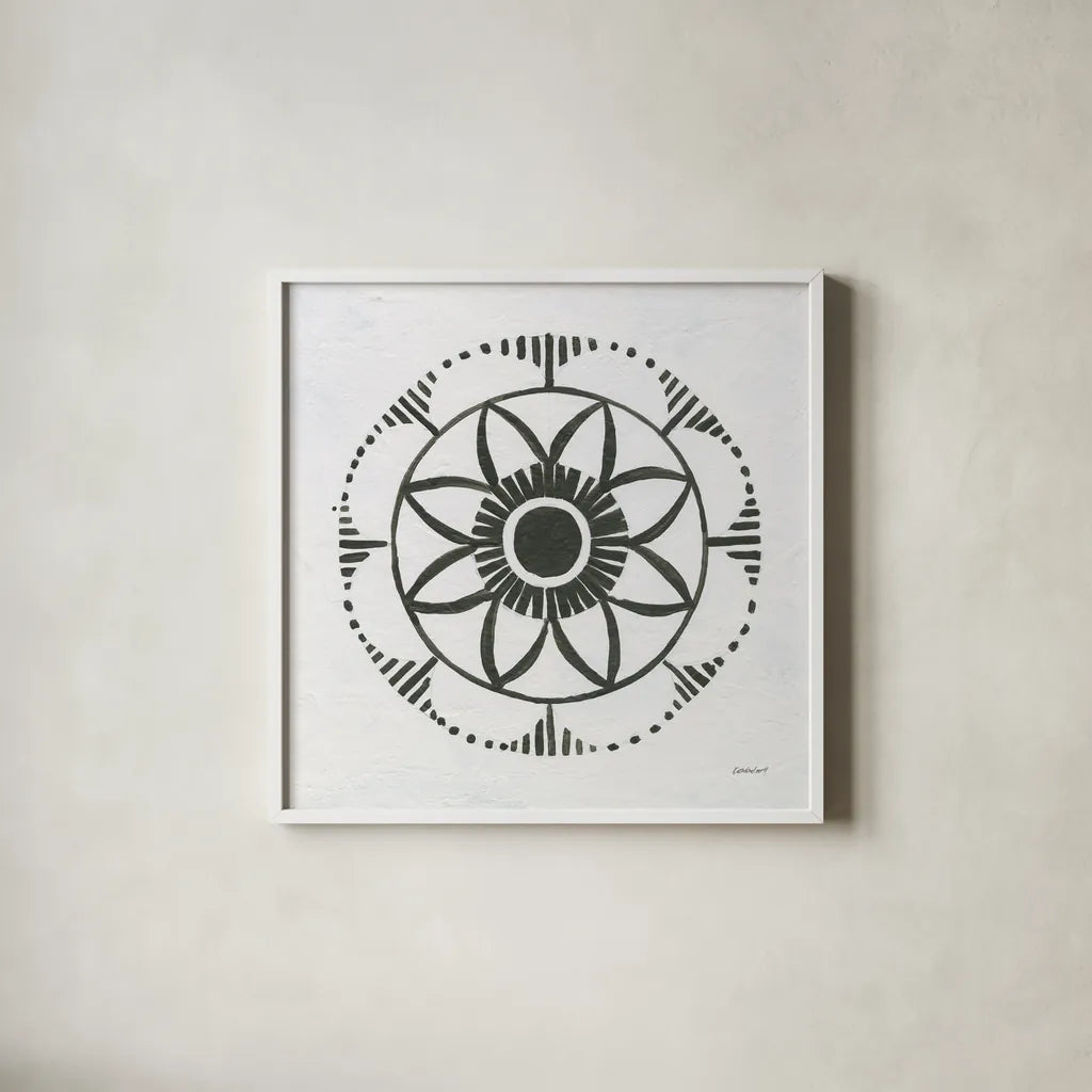 Patterns of the Amazon Icon VII by Kathrine Lovell. Shown in a crisp white glass frame for a clean and minimalist style. Available as an archival giclee rolled canvas, fine art paper, or poster print. SKU 37110a.