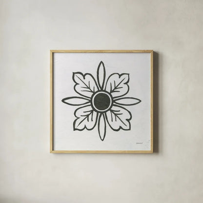 Patterns of the Amazon Icon VIII by Kathrine Lovell. Shown in a natural wood glass frame for a timeless modern aesthetic. Available as an archival giclee rolled canvas, fine art paper, or poster print. SKU 37111a.