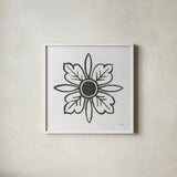 Patterns of the Amazon Icon VIII by Kathrine Lovell. Shown in a crisp white glass frame for a clean and minimalist style. Available as an archival giclee rolled canvas, fine art paper, or poster print. SKU 37111a.