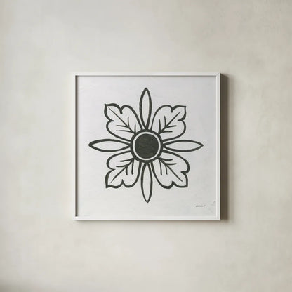 Patterns of the Amazon Icon VIII by Kathrine Lovell. Shown in a crisp white glass frame for a clean and minimalist style. Available as an archival giclee rolled canvas, fine art paper, or poster print. SKU 37111a.