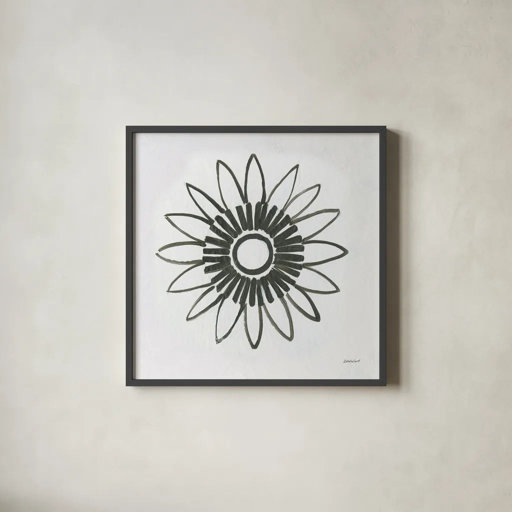 Patterns of the Amazon Icon X by Kathrine Lovell. Shown in a sleek black glass frame for a contemporary gallery look. Available as an archival giclee rolled canvas, fine art paper, or poster print. SKU 37113a.