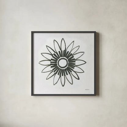 Patterns of the Amazon Icon X by Kathrine Lovell. Shown in a sleek black glass frame for a contemporary gallery look. Available as an archival giclee rolled canvas, fine art paper, or poster print. SKU 37113a.