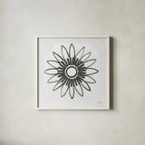 Patterns of the Amazon Icon X by Kathrine Lovell. Shown in a crisp white glass frame for a clean and minimalist style. Available as an archival giclee rolled canvas, fine art paper, or poster print. SKU 37113a.