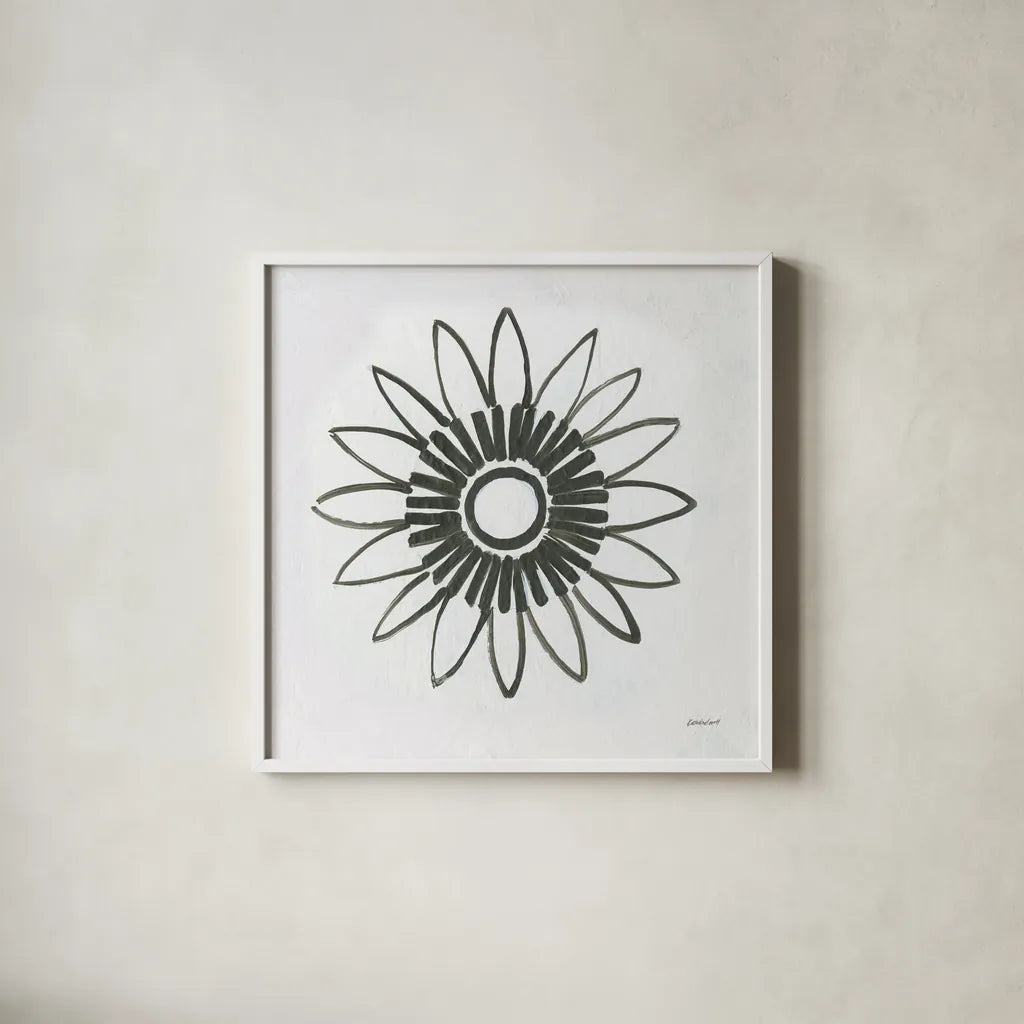 Patterns of the Amazon Icon X by Kathrine Lovell. Shown in a crisp white glass frame for a clean and minimalist style. Available as an archival giclee rolled canvas, fine art paper, or poster print. SKU 37113a.