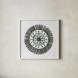 Patterns of the Amazon Icon XI by Kathrine Lovell. Shown in a crisp white glass frame for a clean and minimalist style. Available as an archival giclee rolled canvas, fine art paper, or poster print. SKU 37114a.