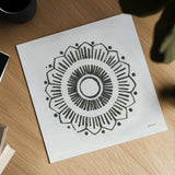 Patterns of the Amazon Icon XII by Kathrine Lovell. Shown as a detailed flat fine art print, highlighting archival giclee quality. Available as an archival giclee rolled canvas, fine art paper, or poster print. SKU 37115a.