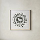 Patterns of the Amazon Icon XII by Kathrine Lovell. Shown in a natural wood glass frame for a timeless modern aesthetic. Available as an archival giclee rolled canvas, fine art paper, or poster print. SKU 37115a.