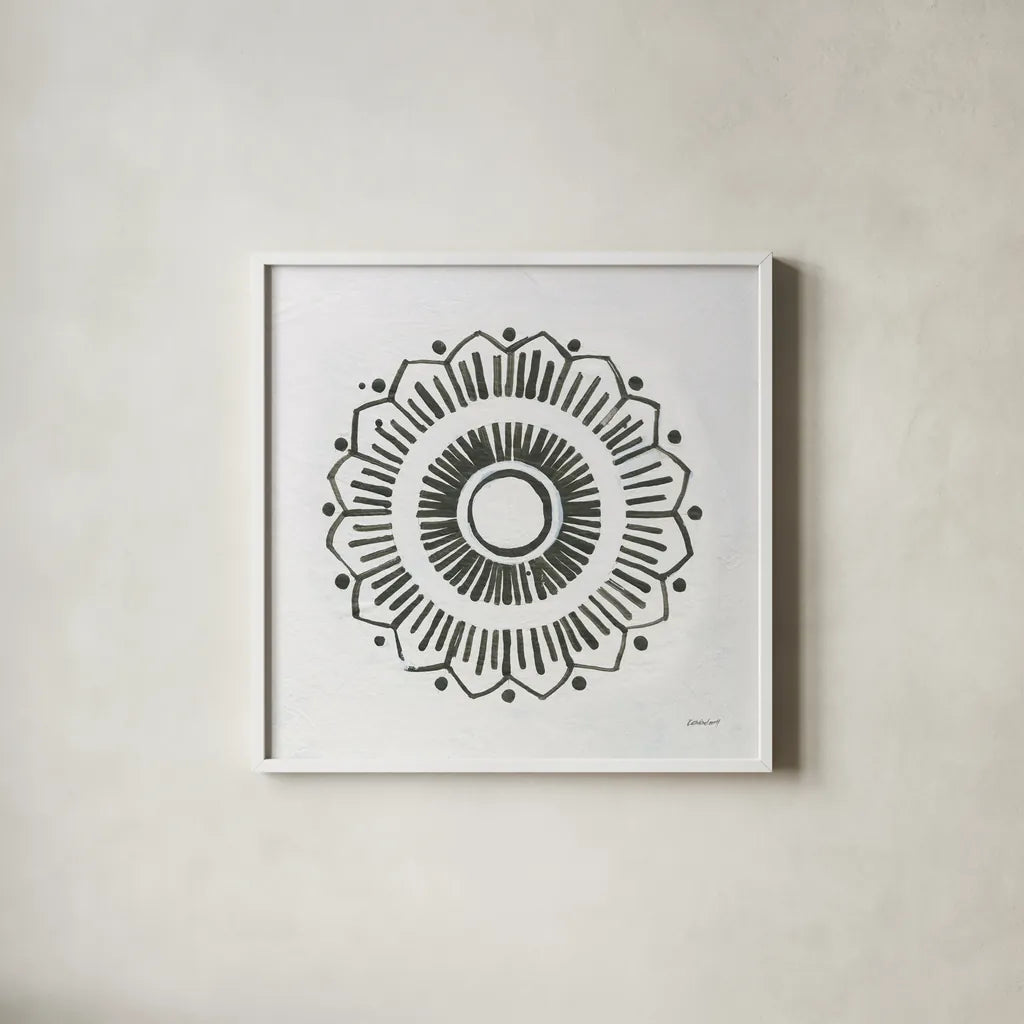 Patterns of the Amazon Icon XII by Kathrine Lovell. Shown in a crisp white glass frame for a clean and minimalist style. Available as an archival giclee rolled canvas, fine art paper, or poster print. SKU 37115a.