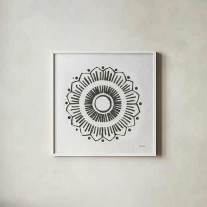 Patterns of the Amazon Icon XII by Kathrine Lovell. Shown in a crisp white glass frame for a clean and minimalist style. Available as an archival giclee rolled canvas, fine art paper, or poster print. SKU 37115a.