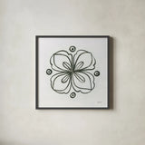 Patterns of the Amazon Icon XIII by Kathrine Lovell. Shown in a sleek black glass frame for a contemporary gallery look. Available as an archival giclee rolled canvas, fine art paper, or poster print. SKU 37116a.