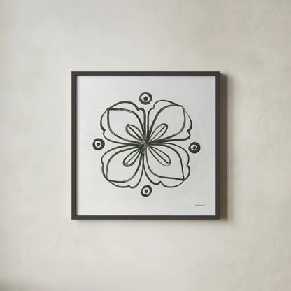 Patterns of the Amazon Icon XIII by Kathrine Lovell. Shown in a sleek black glass frame for a contemporary gallery look. Available as an archival giclee rolled canvas, fine art paper, or poster print. SKU 37116a.