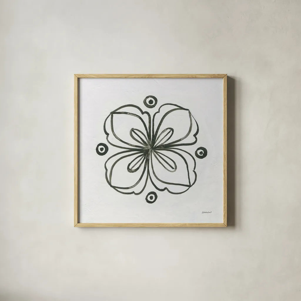 Patterns of the Amazon Icon XIII by Kathrine Lovell. Shown in a natural wood glass frame for a timeless modern aesthetic. Available as an archival giclee rolled canvas, fine art paper, or poster print. SKU 37116a.