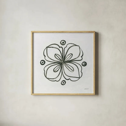 Patterns of the Amazon Icon XIII by Kathrine Lovell. Shown in a natural wood glass frame for a timeless modern aesthetic. Available as an archival giclee rolled canvas, fine art paper, or poster print. SKU 37116a.