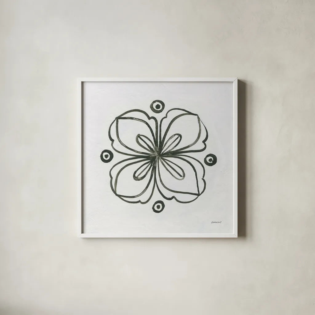 Patterns of the Amazon Icon XIII by Kathrine Lovell. Shown in a crisp white glass frame for a clean and minimalist style. Available as an archival giclee rolled canvas, fine art paper, or poster print. SKU 37116a.