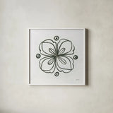 Patterns of the Amazon Icon XIII by Kathrine Lovell. Shown in a crisp white glass frame for a clean and minimalist style. Available as an archival giclee rolled canvas, fine art paper, or poster print. SKU 37116a.