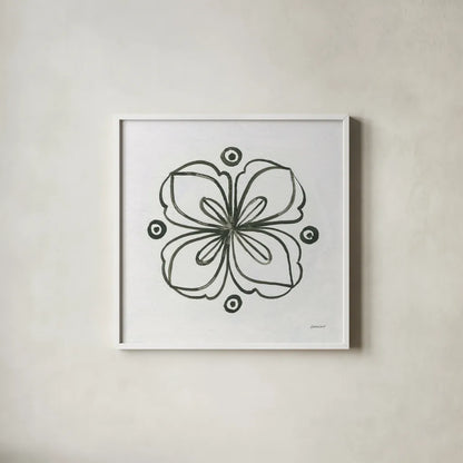 Patterns of the Amazon Icon XIII by Kathrine Lovell. Shown in a crisp white glass frame for a clean and minimalist style. Available as an archival giclee rolled canvas, fine art paper, or poster print. SKU 37116a.