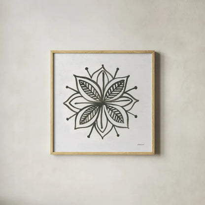 Patterns of the Amazon Icon XIV by Kathrine Lovell. Shown in a natural wood glass frame for a timeless modern aesthetic. Available as an archival giclee rolled canvas, fine art paper, or poster print. SKU 37117a.